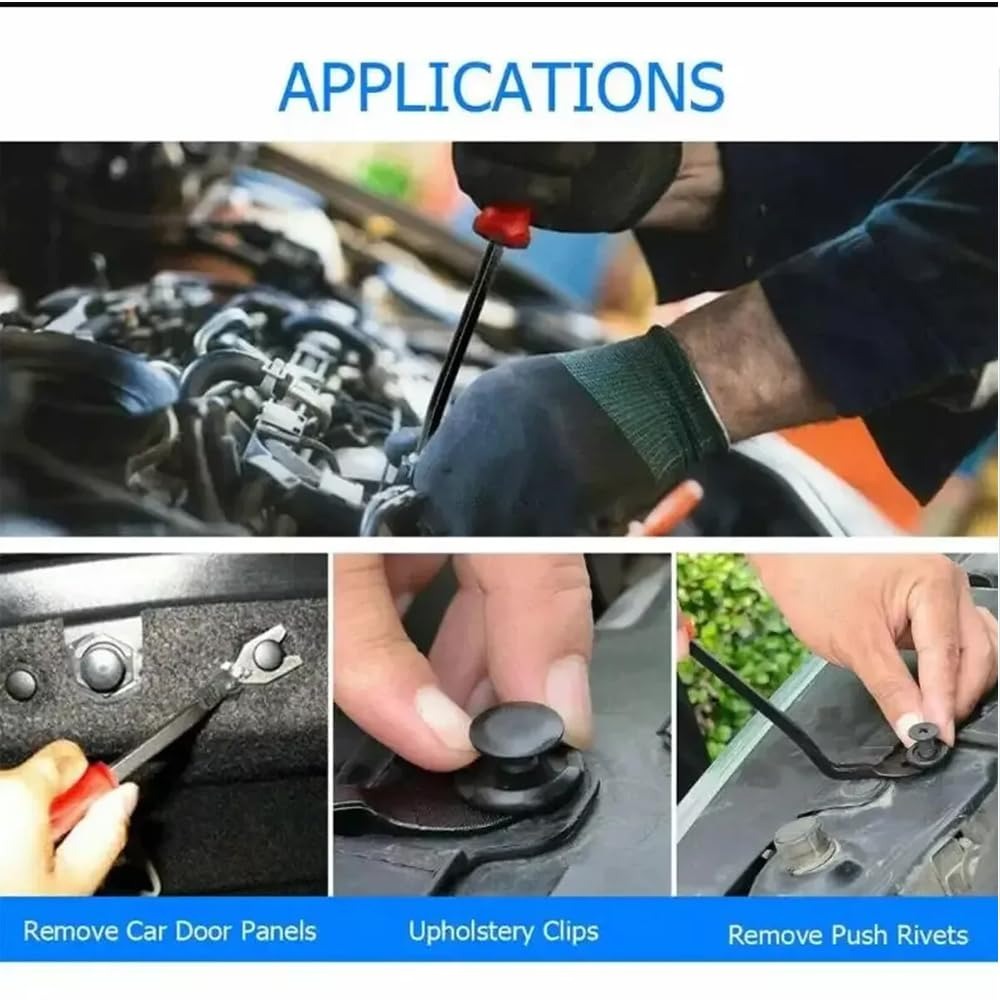100PCS Car Clips & Plastic Rivets Kit