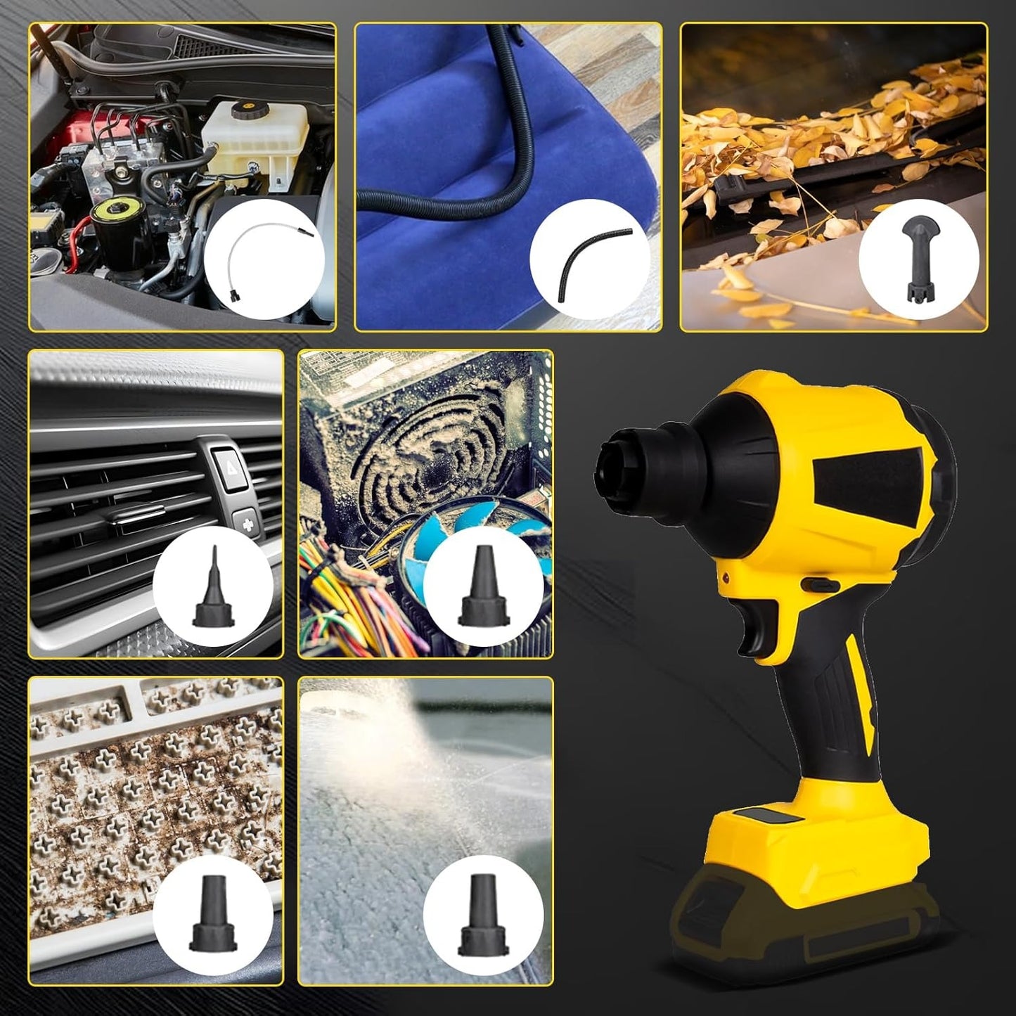 Cordless Dust Blower Fit for Dewalt 20V Max Battery