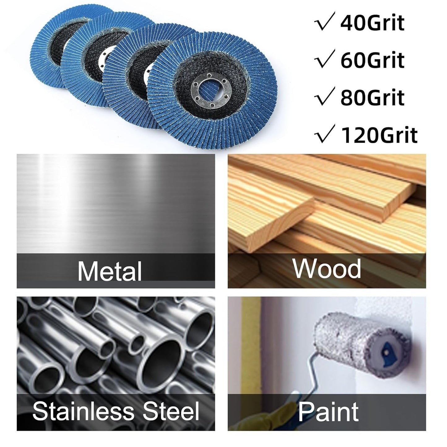 Flap Disc 40 Grit T29 Zirconia