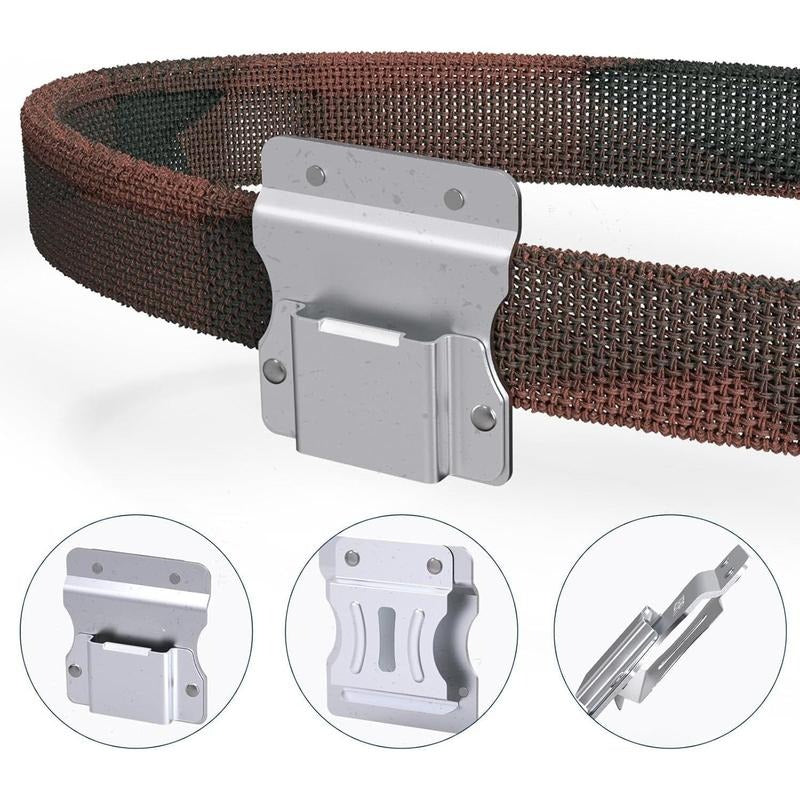 DrillCatcher, Drill Holder for Tool Belt, Up to 2" Belt, Quick Response Low-Profile Drill Clip, Compatible with Impact Driver, Nailer