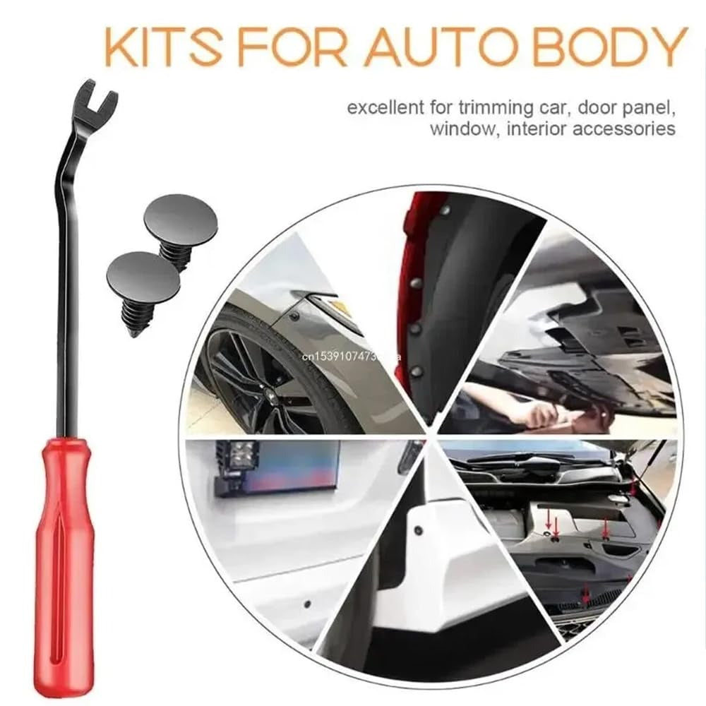 100PCS Car Clips & Plastic Rivets Kit