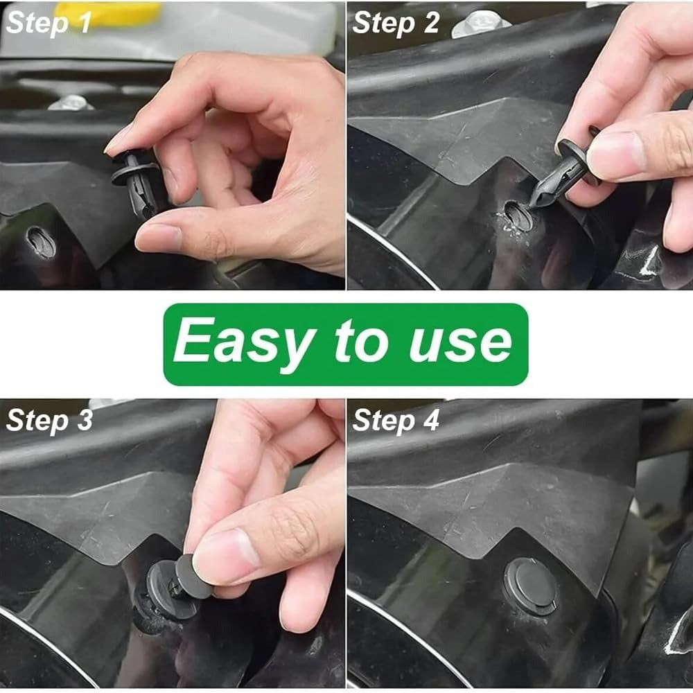 100PCS Car Clips & Plastic Rivets Kit
